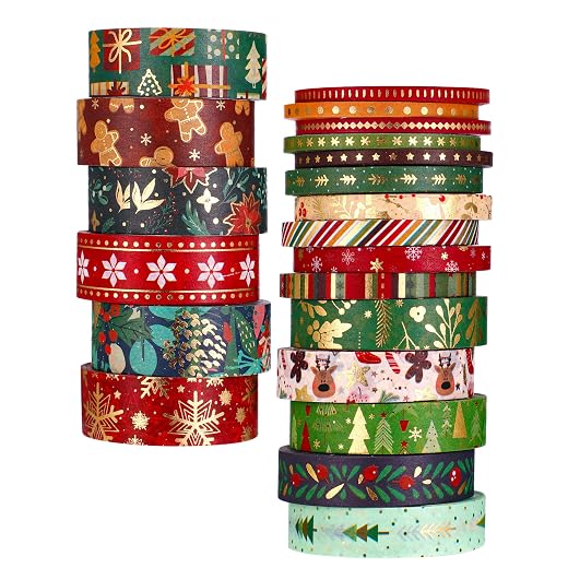 Outus Christmas Gold Foil Washi Tape