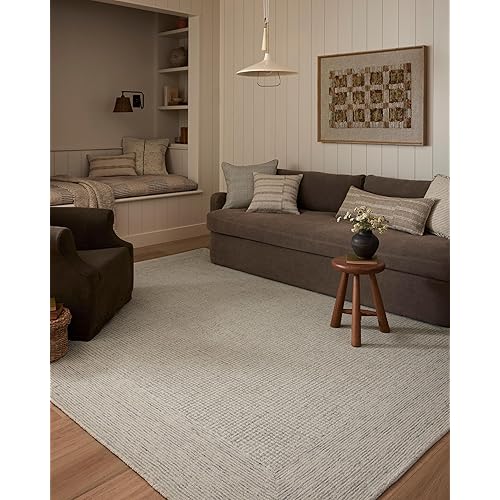 Loloi Amber Lewis Windsor Collection WIN-01 Ivory/Sky 7'-9" x 9'-9" Area Rug