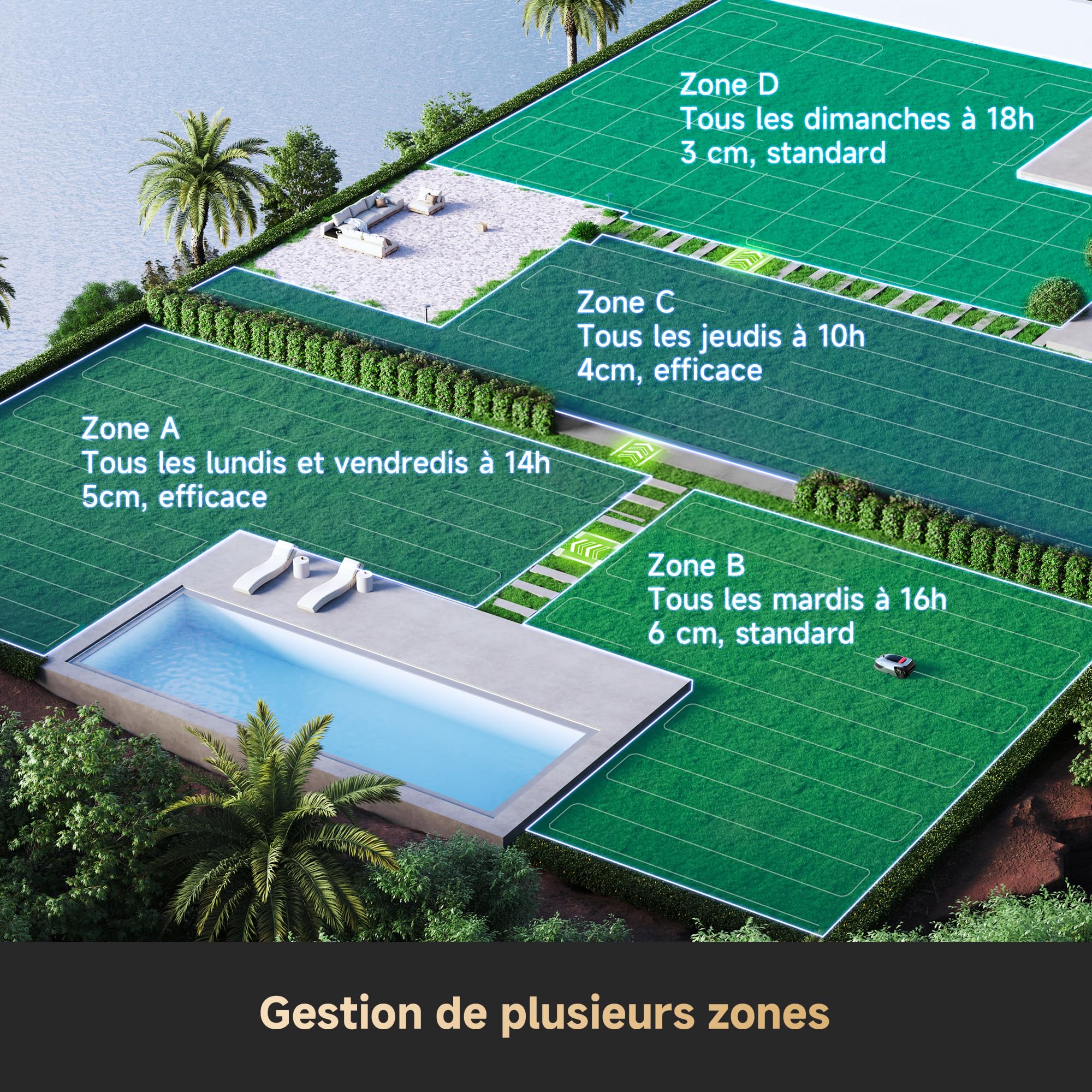 DREAME A2 1200 Tondeuse robotisée – sans Fil — vue 3