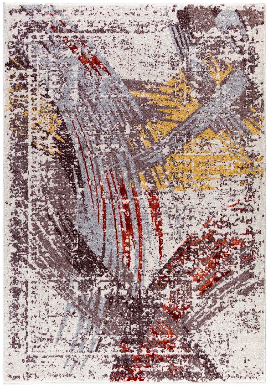 Zara 9003 Rug, Polyester, Coffee, 230 x 160 x 23 cm