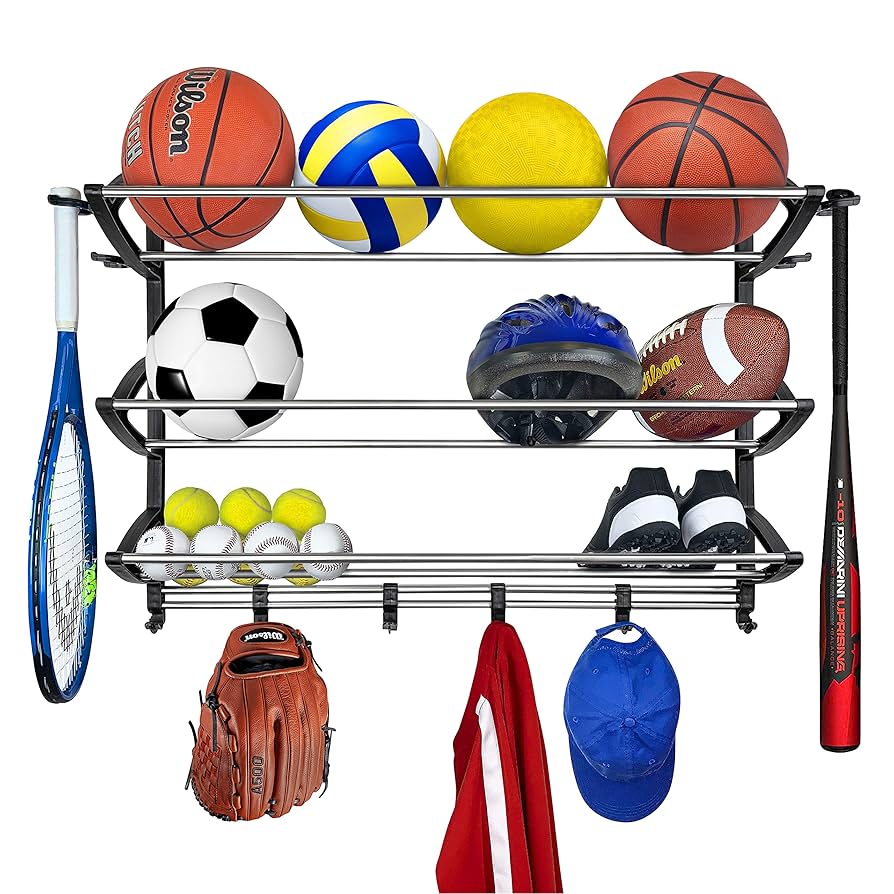 Amazon.com: LYNK® Garage Sports Equipment Organizer - Wall