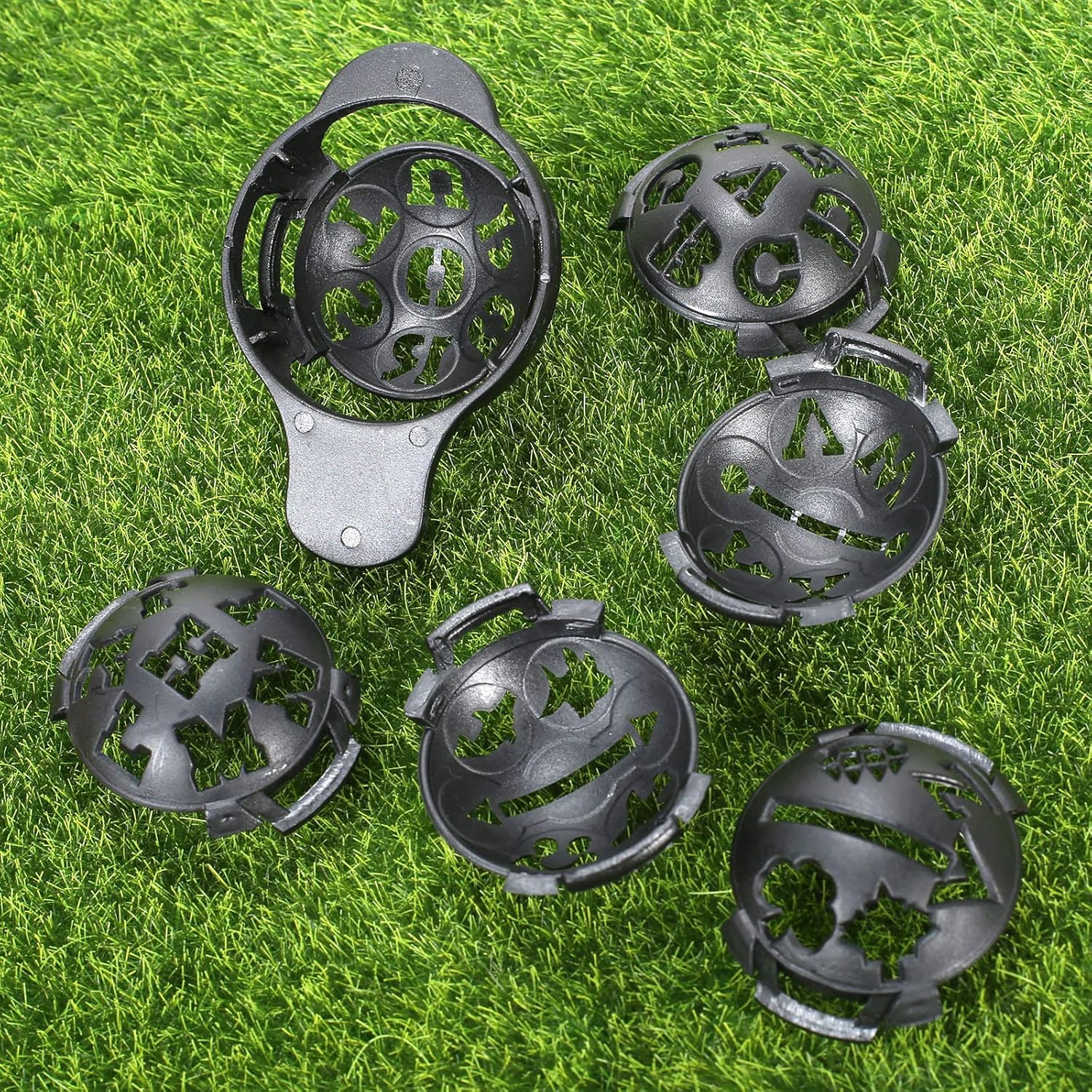 review 6 in 1 Golf Ball Line Marker, Golf Ball Scribe Liner Drawer Template Drawing Alignment Tool Letter Pattern with Marker Base