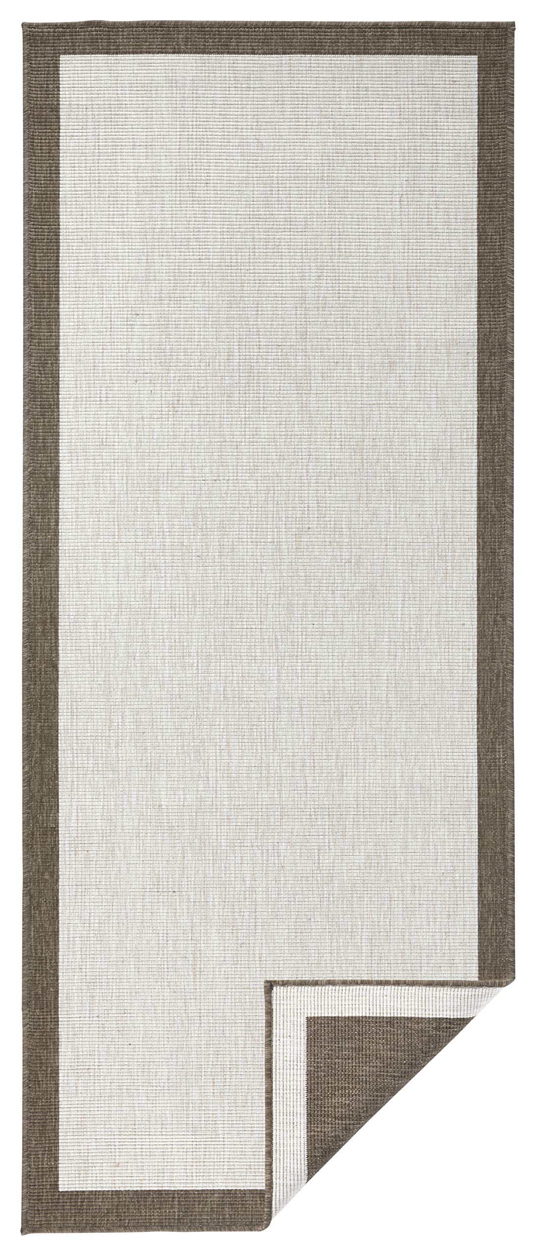 Bougari in- & Outdoor Panama Tapis réversible Marron/crème 80 x 250 cm