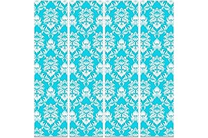 4 Pcs School Locker Magnetic Wallpaper 12 x 36 Inch Blue Mandala