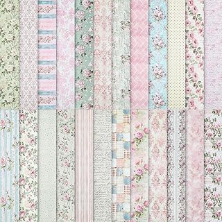 24 Sheets Scrapbook Paper Pink Vintage Floral Scrapbook Supplies | 11.4×11.4 Inch Double-Sided Patterned Craft Paper for Junk Journals, Wedding Scrapbook Supplies, Card Making, Collage Art