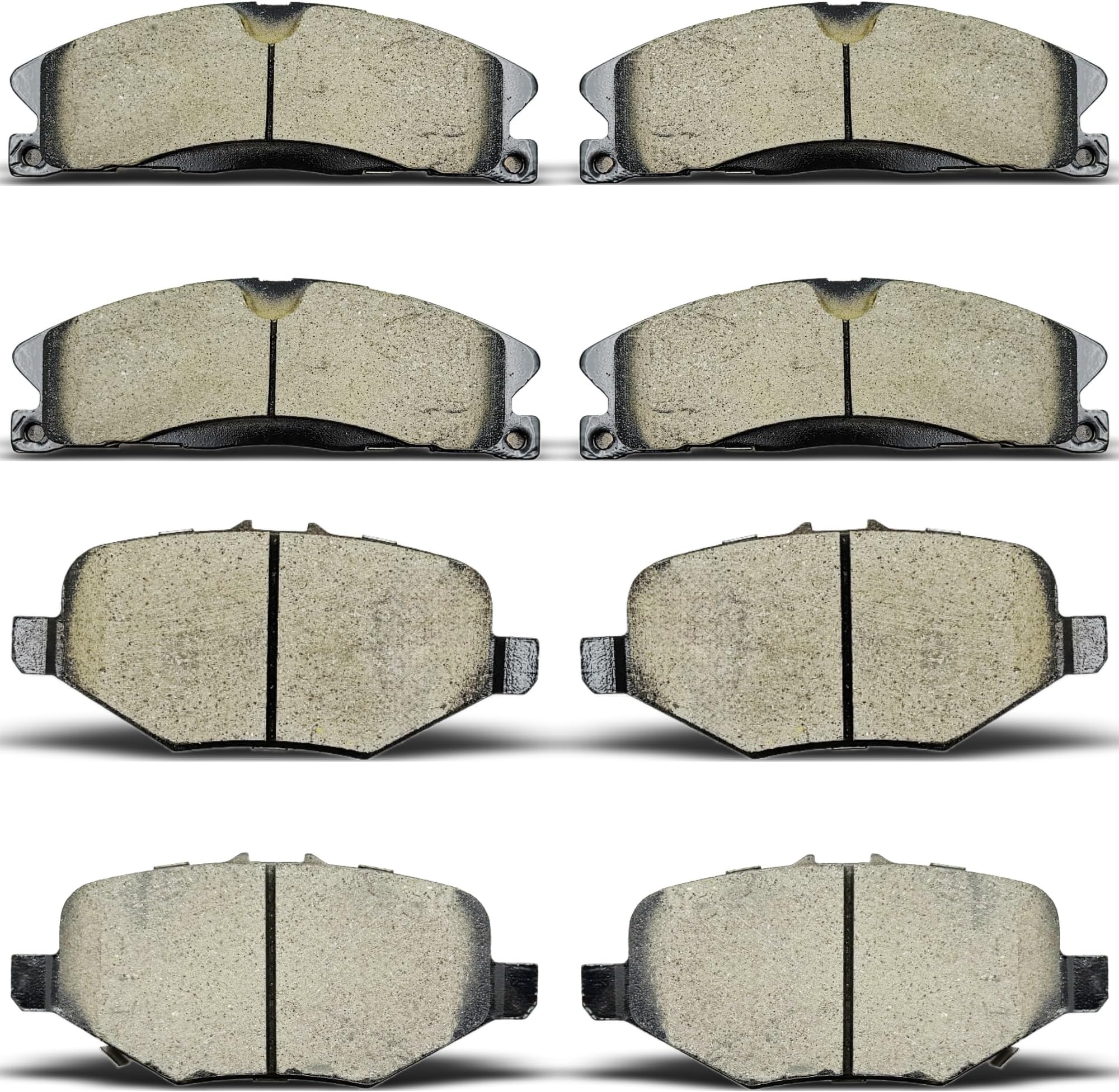 Front Rear Ceramic Brake Pads Sets D1611 D1612 Fit For Ford For Explorer/For Flex/For Police Interceptor Sedan/For Special Service Police Sedan/For Taurus,For Lincoln MKS/MKT