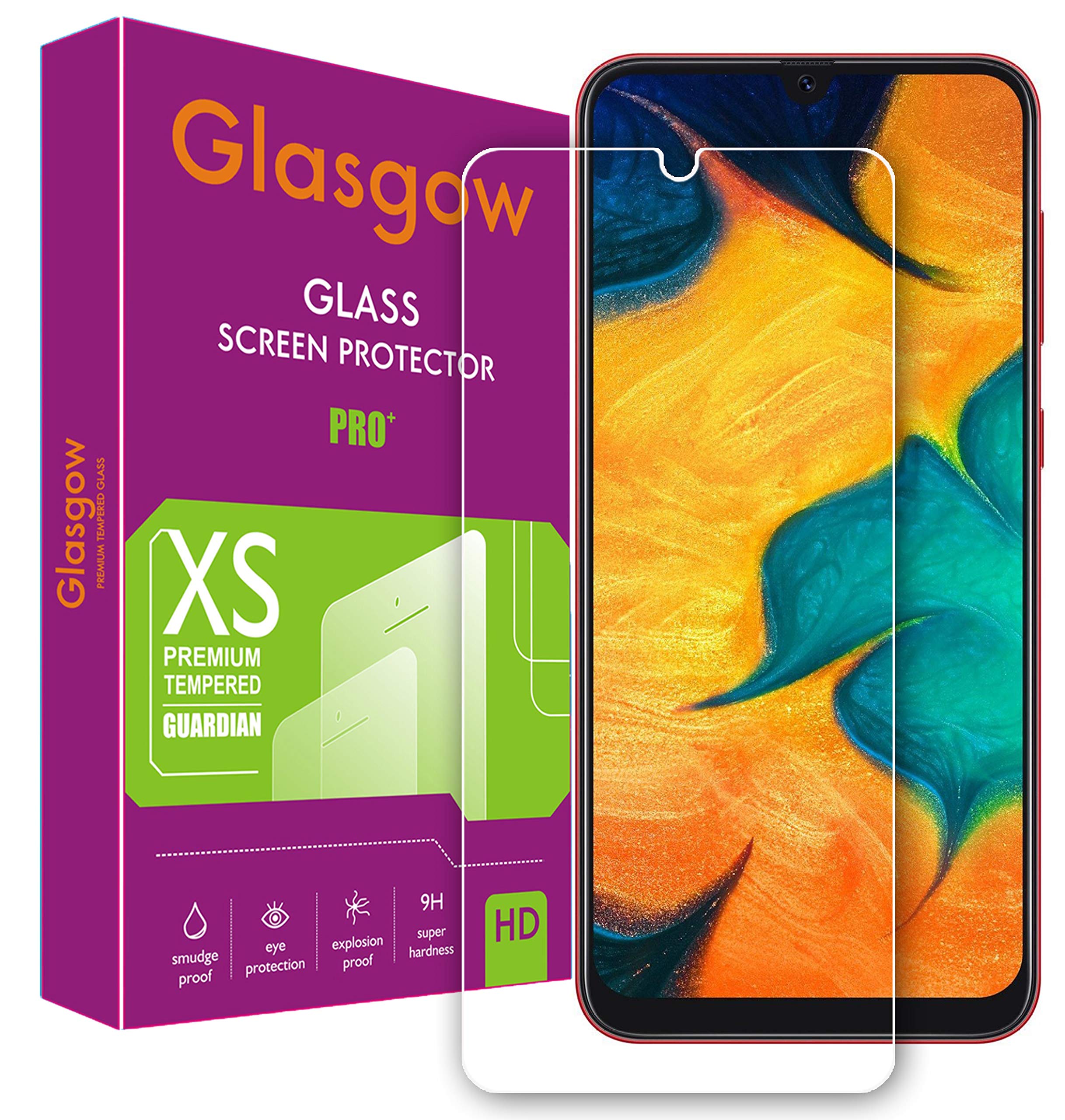 Glasgow 9H+ High Definition [HD] Tempered Glass for Samsung Galaxy M21 / A30s / M31 Screen Protection Premium Product [Curved Edges] [Gorilla] (B07XL41PJZ) Amazon Price History, Amazon Price Tracker
