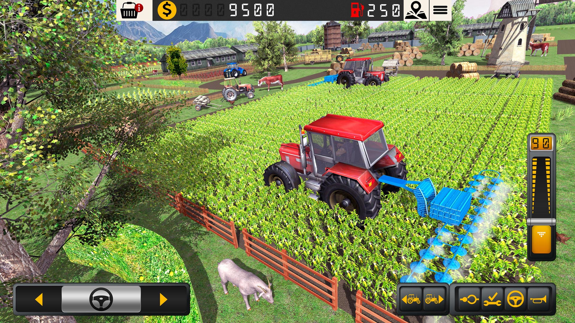 Tractor Driving Farming Games Grand Farm Simulator 3D Tractor
