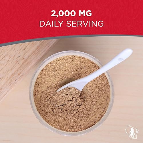 Miniatura 4 de Polvo de ginseng Panax rojo con ginsenósidos naturales (16 onzas) - Soporta energía saludable, vitalidad, estado de ánimo y más, polvo de raíz