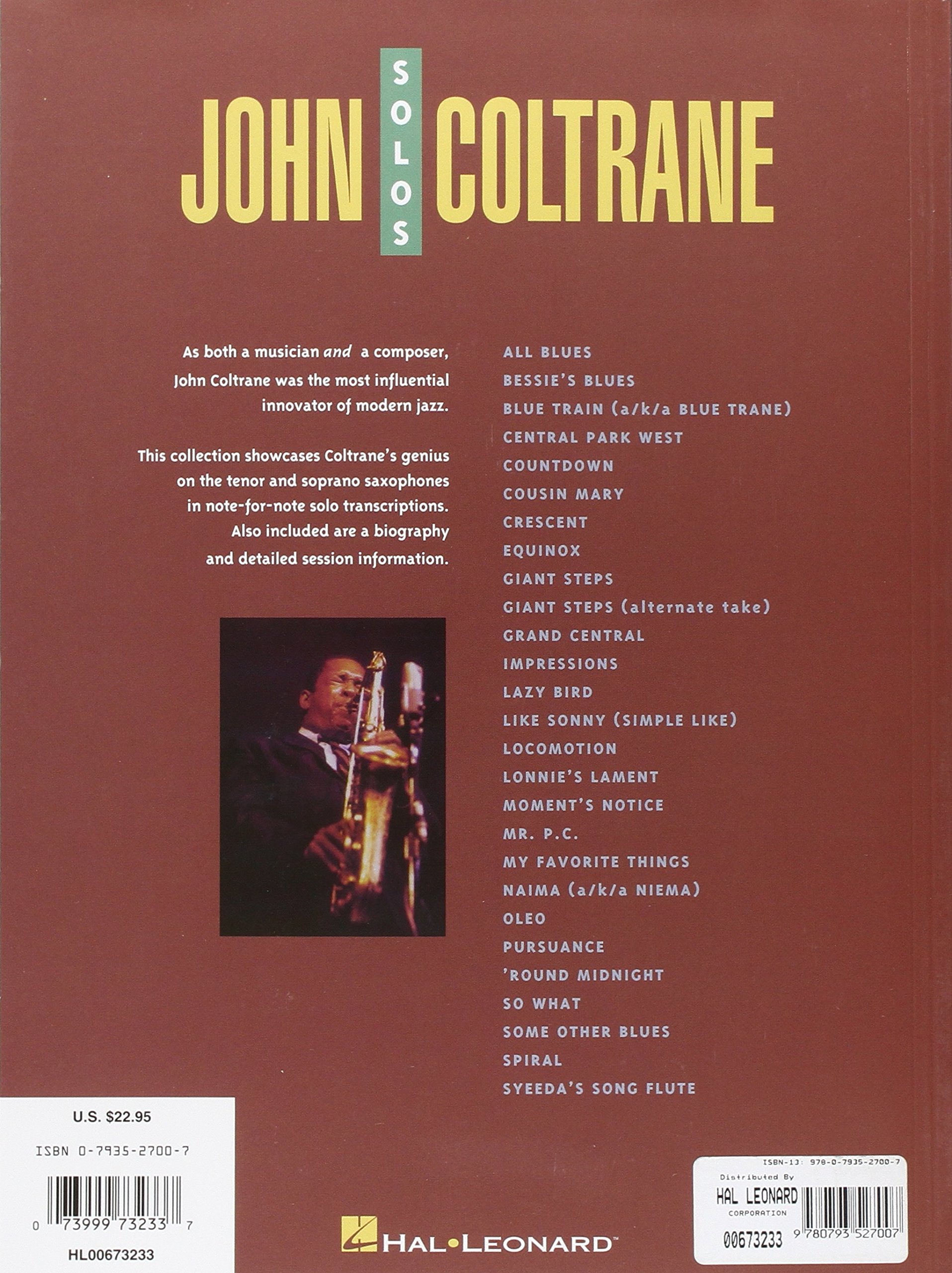John coltrane saxophone solo's: Soprano and Tenor Saxophone
