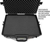 Vista 5 de CASEMATIX Funda rígida impermeable para laptop de 15.6 a 17 pulgadas, compatible con laptops Razer Blade Gaming 17, Stealth y más accesorios