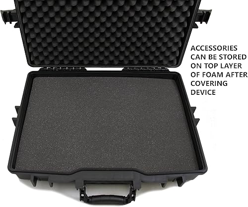 Miniatura 5 de CASEMATIX Funda rígida impermeable para laptop de 15.6 a 17 pulgadas, compatible con laptops Razer Blade Gaming 17, Stealth y más accesorios de