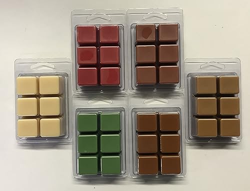 Miniatura 2 de Fall Mix - Cera perfumada para derretir, paquete de 6 unidades, fabricados en Estados Unidos, cubos de cera para calentador de cera, paquete variado