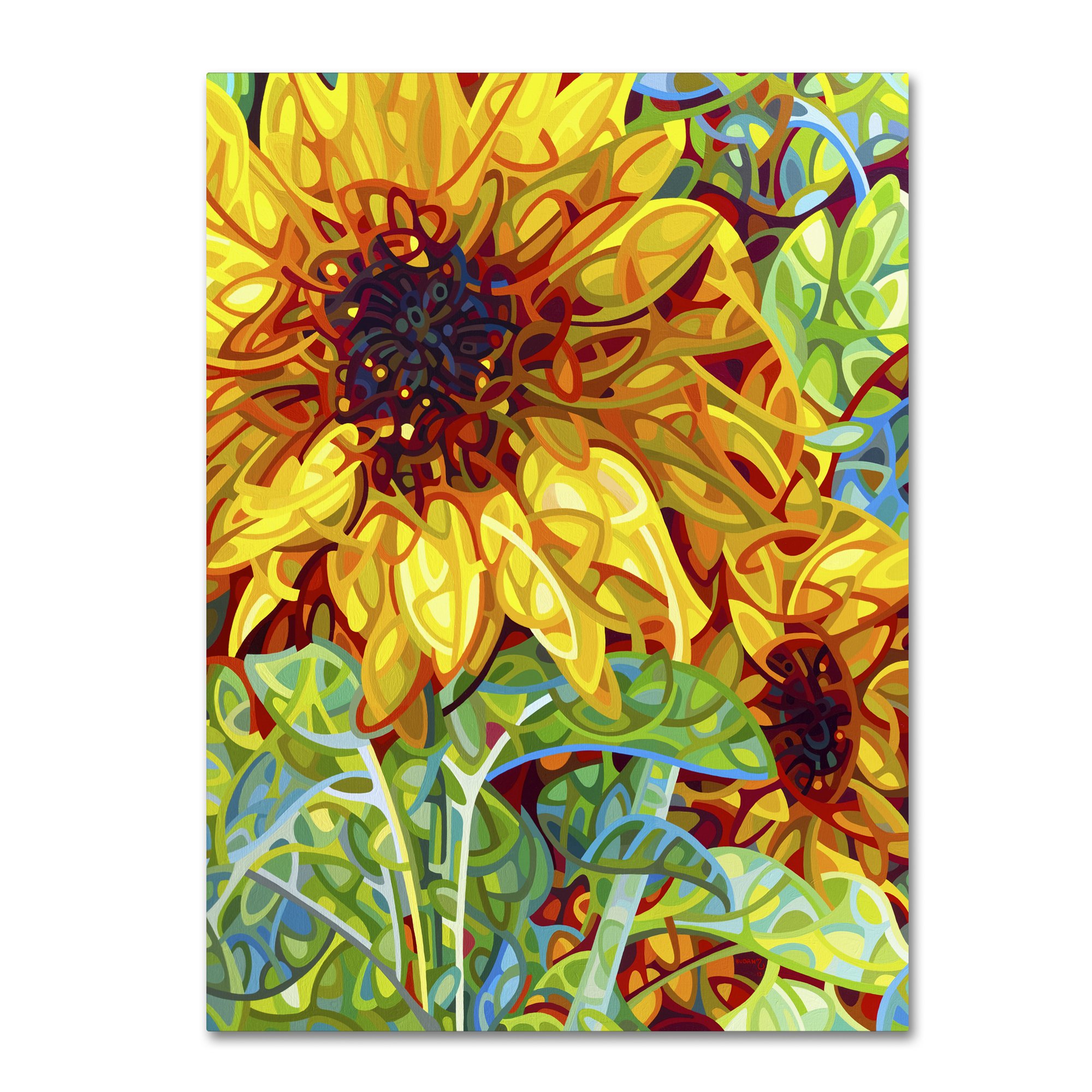 Trademark Fine Art Summer in the Garden by Mandy Budan Wall Hanging, 14" x 19"