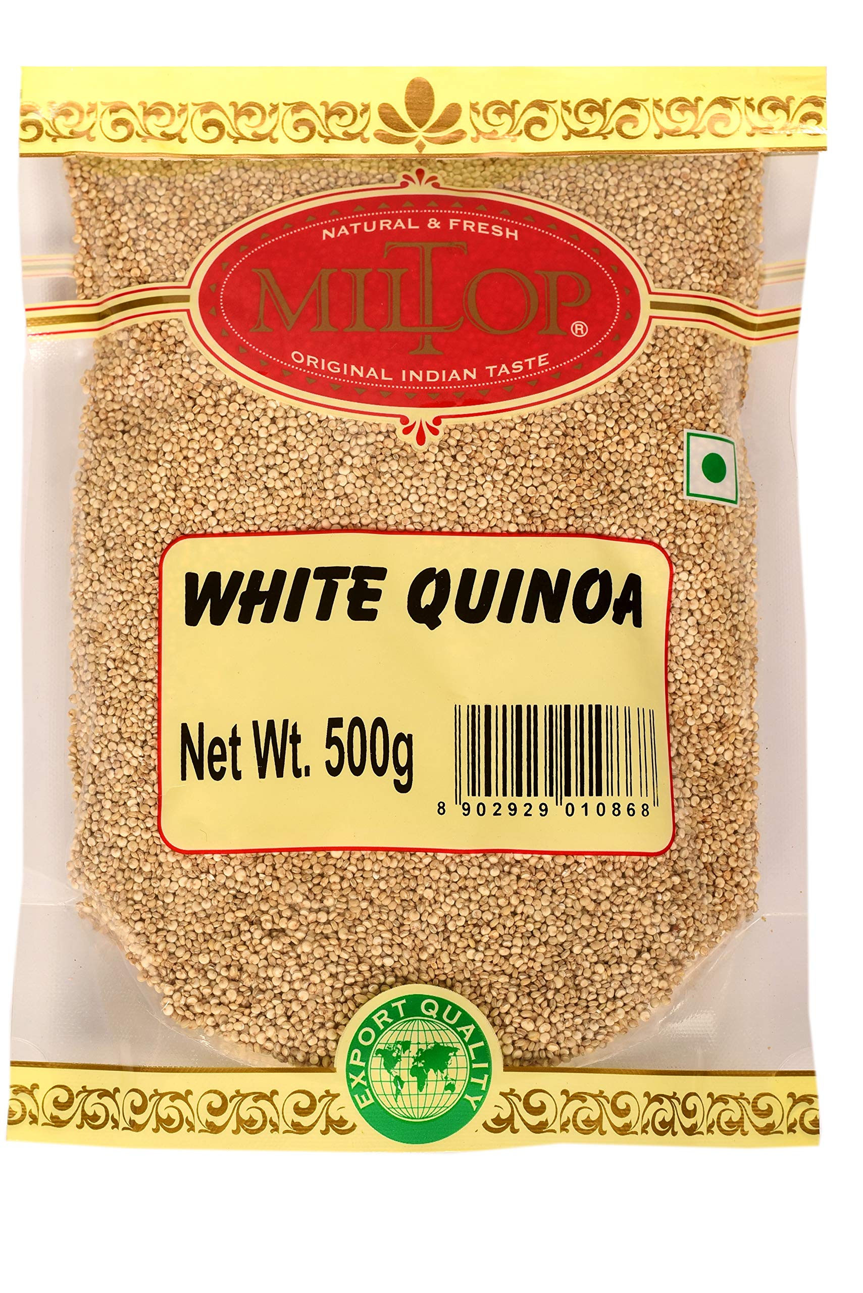 Miltop Healthy White Quinoa Seeds, 1.5Kg (Value Pack of 3 500gm Each) (B081C1GC81) Amazon Price History, Amazon Price Tracker