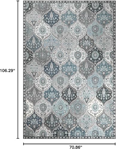 Vista 75 de Lahome - Alfombra de marroquí tejida, alfombra para cocina, pasillo, antideslizante, pasillo para entrada, pasillo de lavadero, dormitorio, 274 x