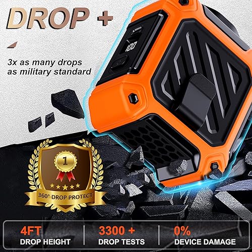 Miniatura 4 de Ventilador de cintura portátil, 10000 mAh, ventilador de cuello con cinturón portátil de 5 velocidades de hasta 36 horas recargable, banco de