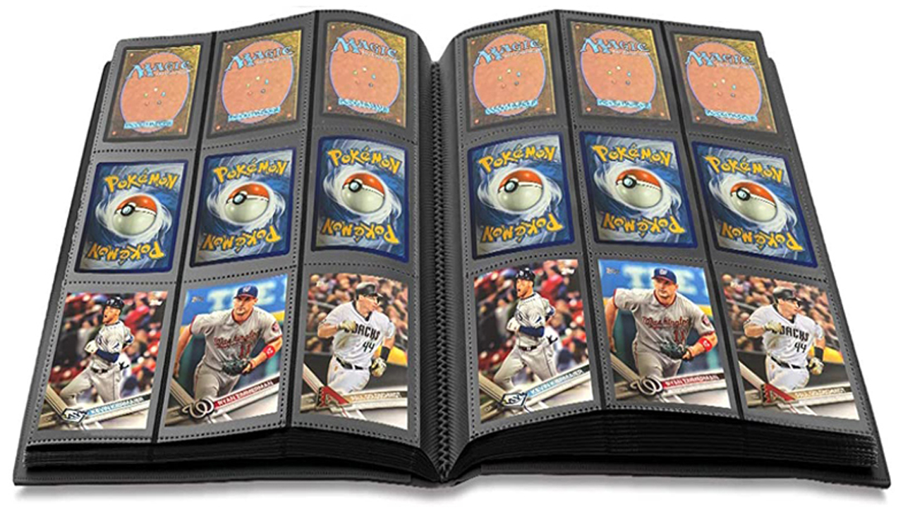 Amazon.co.jp: カードファイル540枚収納 トレカ ファイル 9ポケット PU