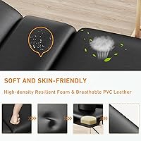 Vista 5 de Mesa de Masaje Portátil de 84" de Largo 24" de Ancho Profesional, Sofá de Masaje Reclinable de 3 Secciones, Cama de Aluminio Ajustable