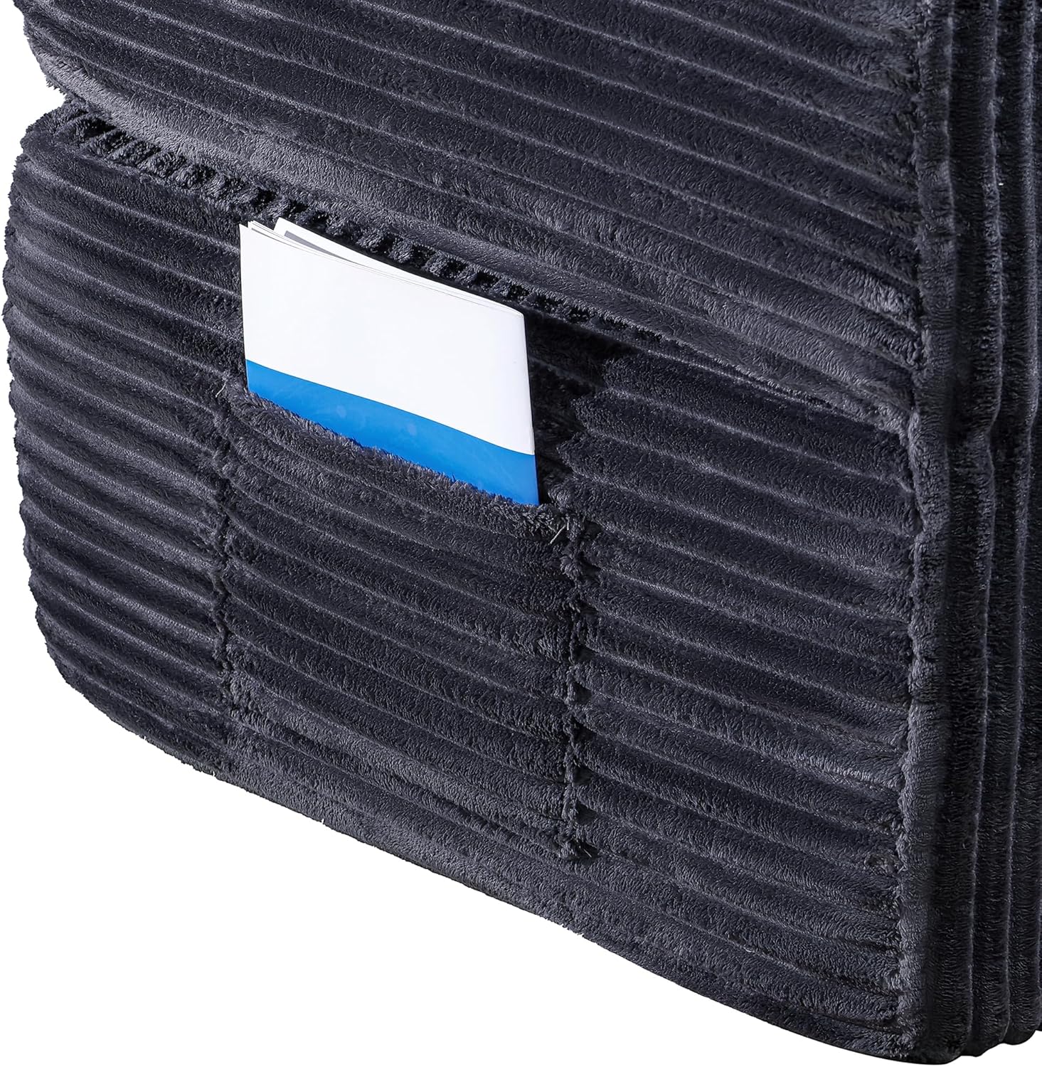 76" Teddy Fabric Futon Sofa Bed, Queen Folding Sleeper with Thick Foam Mattress and Pillow, Cozy Convertible Loveseat for Living Room, Guest Space, Office, Apartments (Grey)