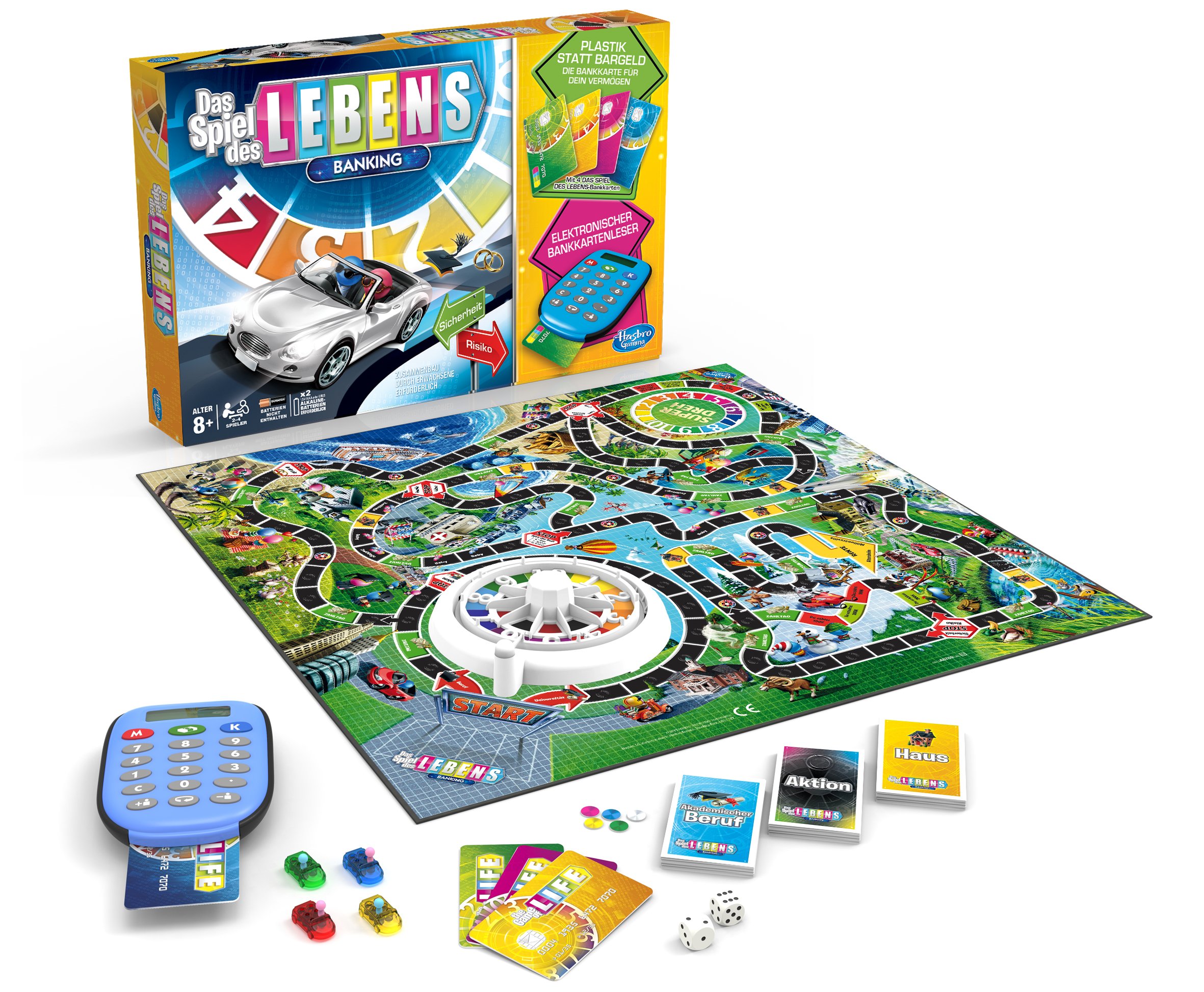Hasbro A6769100 - Spiel des Lebens Banking, Familien-Brettspiel, deutsche Version