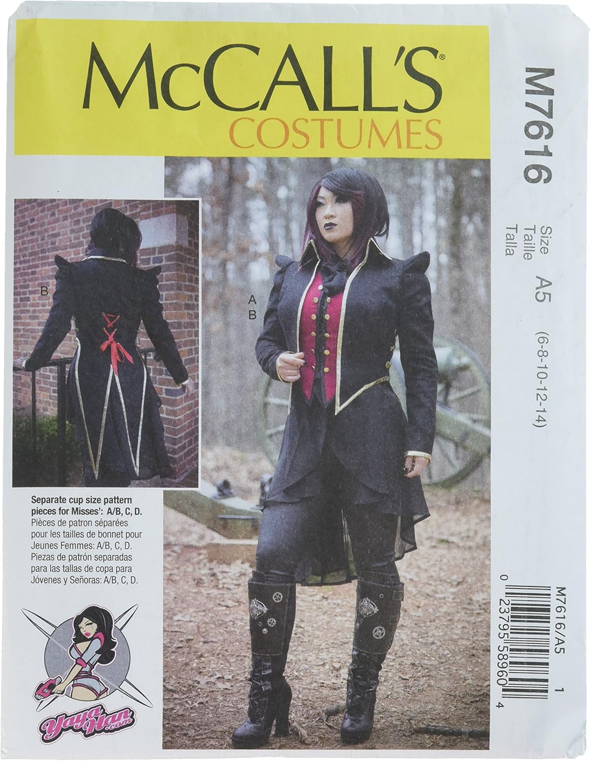 McCall's Patterns Vest and Jacket Gothic Cosplay Costume
