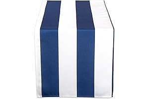 DII Cabana Stripe Outdoor Table Runner: The Perfect Waterproof Accessory for Your Al Fresco Dining
