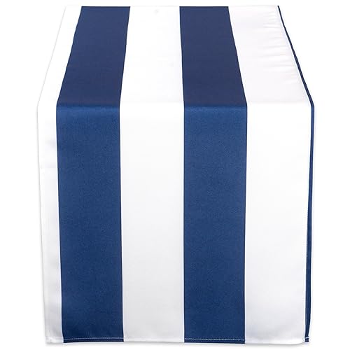 DII Cabana Stripe Outdoor Tabletop Collection, Water Resistant, 14 x