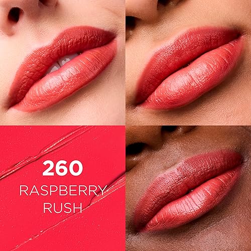 Vista 135 de L'Oreal Paris Colour Riche - Lápiz labial satinado para labios hidratados, maquillaje de labios con aceite de argán y vitamina E, vale la pena, 0.13