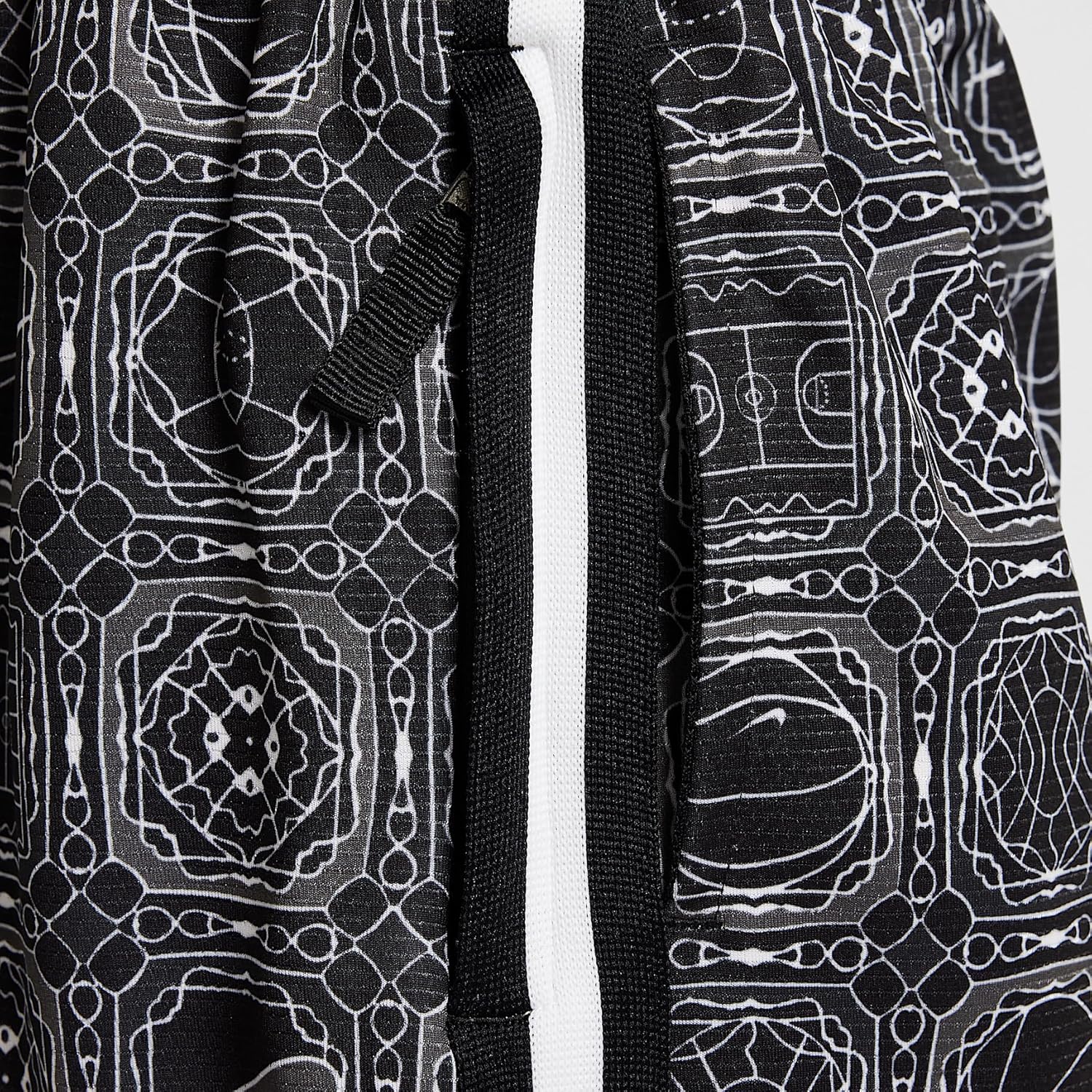 Nike DNA Big Kids' Dri-FIT 5" Basketball Shorts (Black/White, HF9009-010) Size X-Large - Image 6