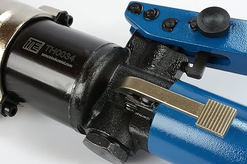 Miniatura 7 de TEMCo TH0034 - Crimpadora hidráulica, 4 ga-750 mcm, para terminales de baterías eléctricas, cables de alambre