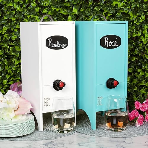 Miniatura 5 de Dispensador de vino decorativo de vacaciones y Navidad, dispensador de bebidas para el día de la madre, soporte de almacenamiento de vino para