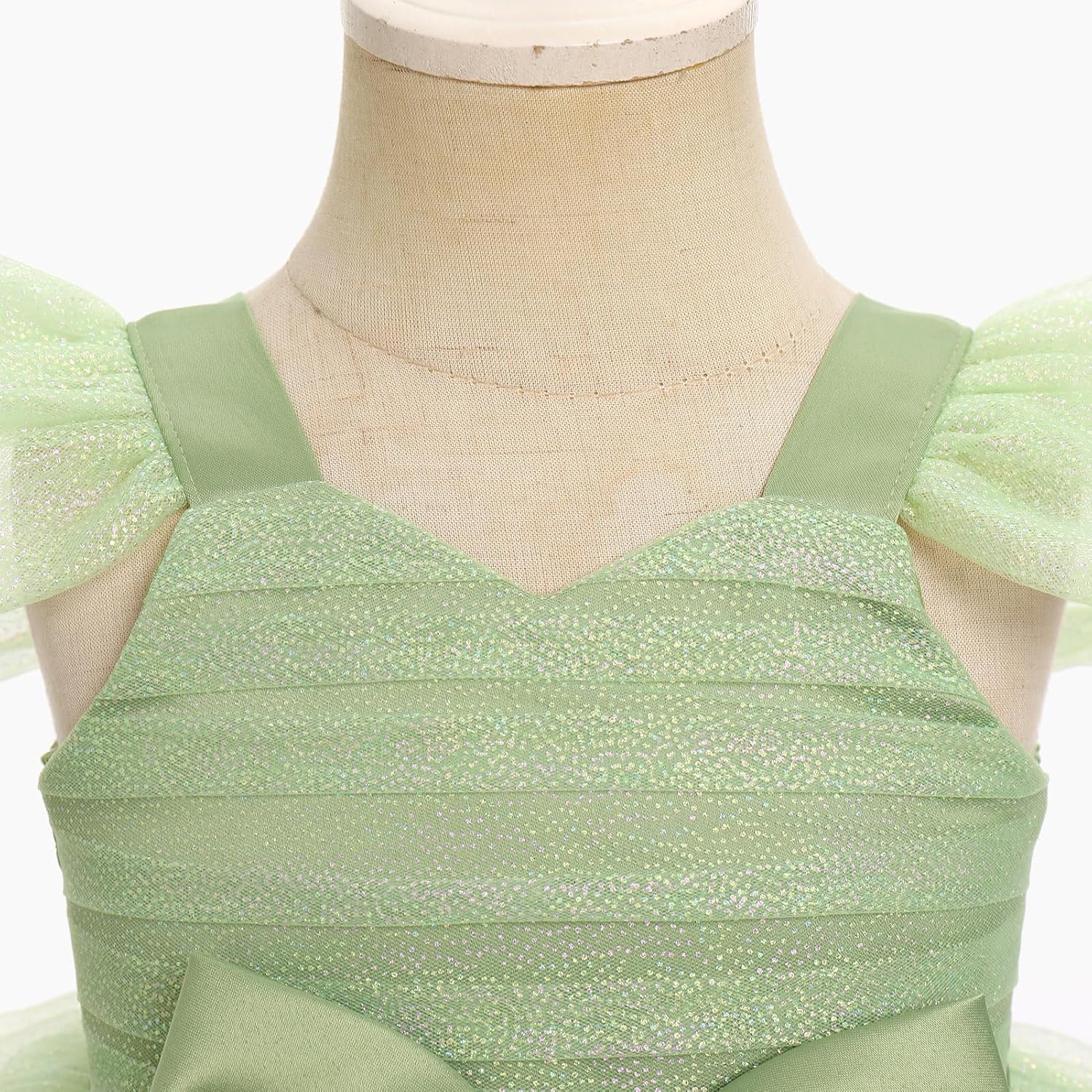 IDOPIP Toddler Girls Birthday Dresses Asymmetrical Ruffle Tulle Tutu Princess Birthday Party Dress Pageant Smocked Bow Gown - Image 2