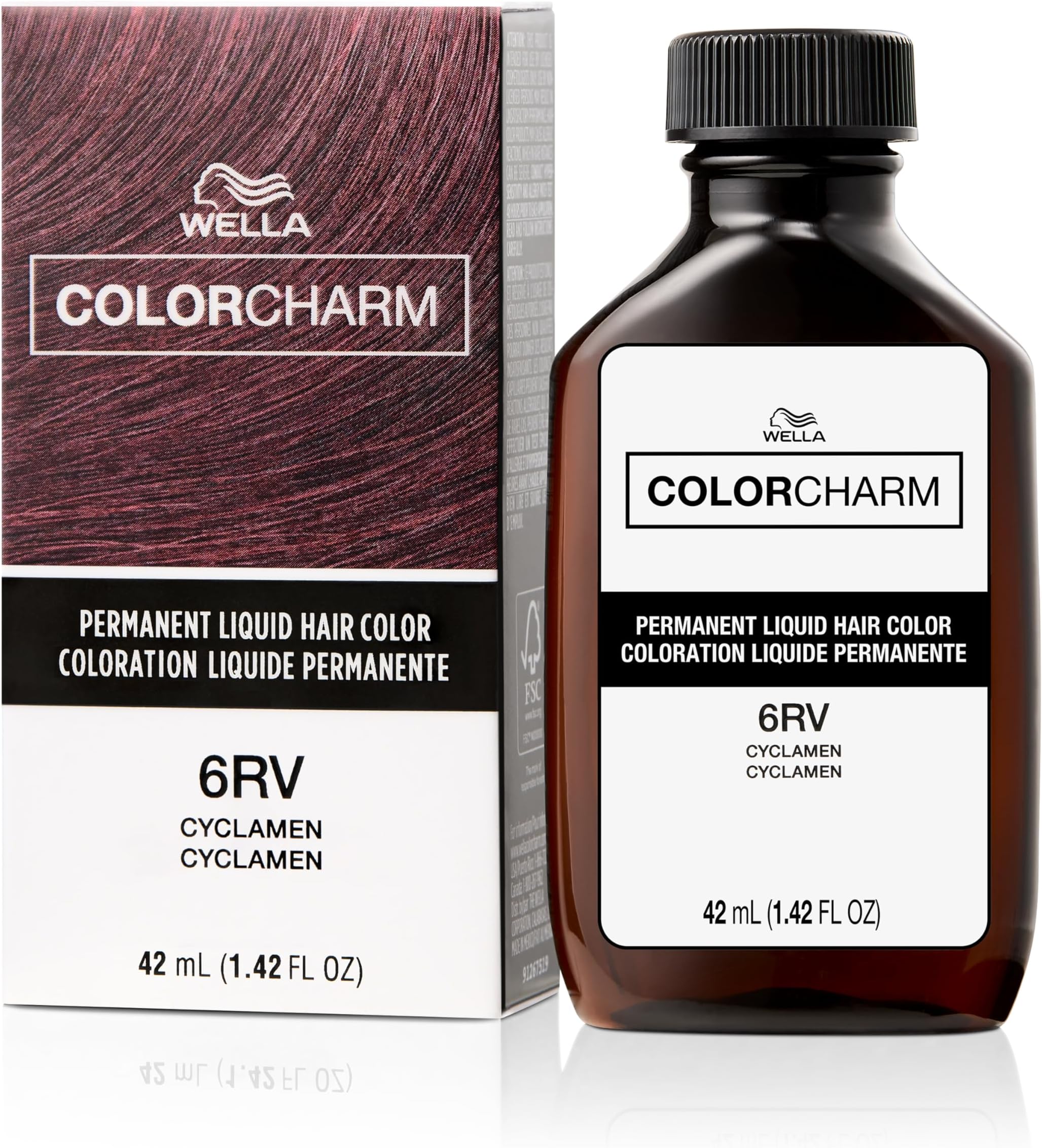 Permanent Liquid Hair Color for Gray Coverage, Red