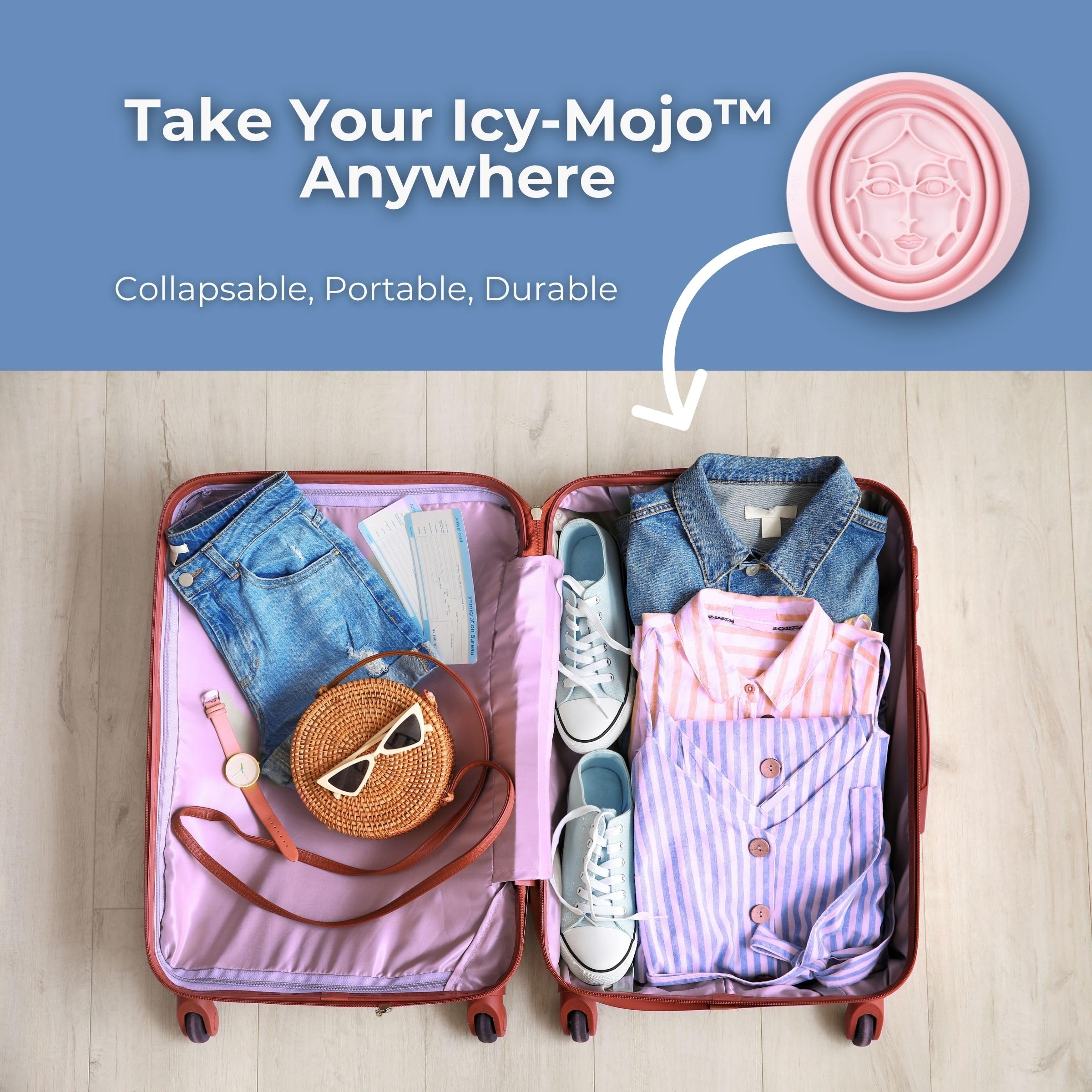 Icy-Mojo Collapsible Silicone Facial Cold Plunge Bowl