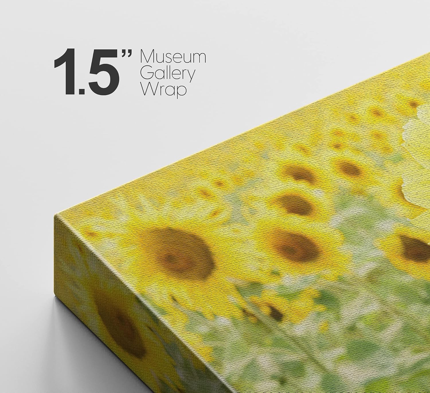 SIGNFORD キャンバスウォールアート リビングルーム 寝室 ホームアートワーク 絵画 ひまわり すぐに掛けられる 16 x 2