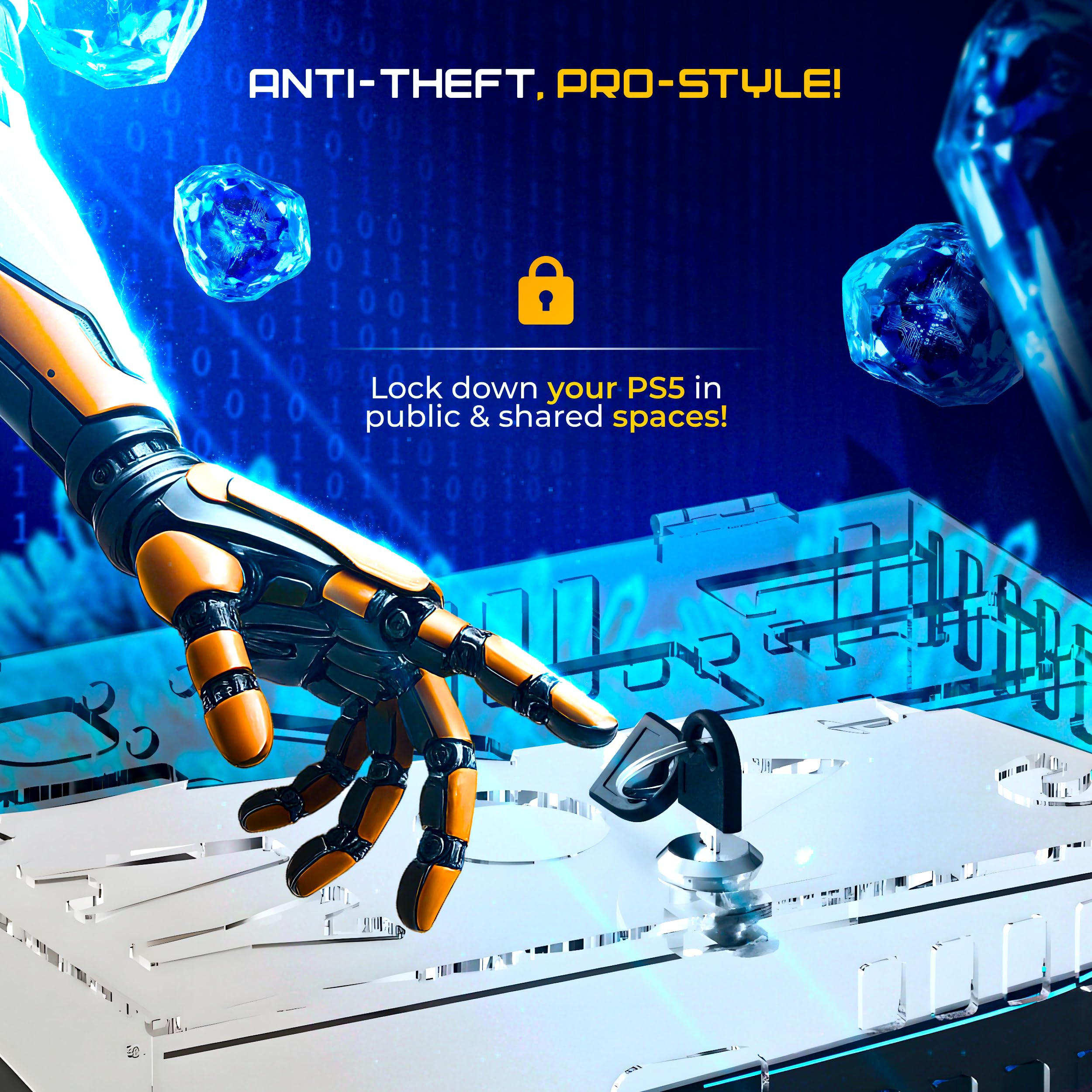 Ps4 Lock Snapklik.com : Skywin PS5 Console LocK Box, Playstation 5 Acrylic ...