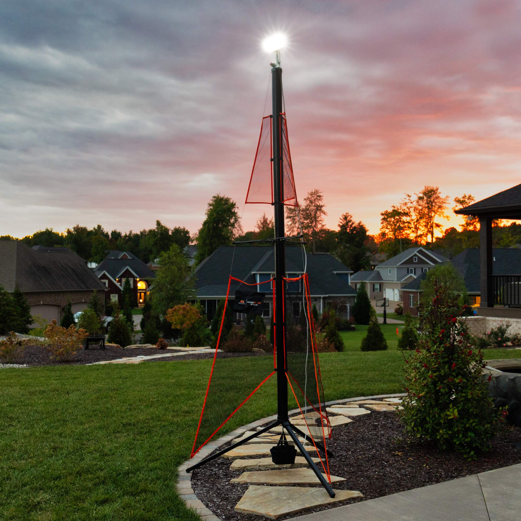 Goalrilla Torch – Portable LED Floodlight with Inflated Pole and Includes Carrying Case