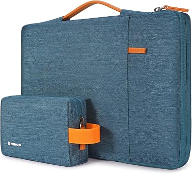 NIDOO 13.3 14 inch Laptop Sleeve Carrying Case Computer Bag for 14" MacBook Pro M5 M4 / 14" Lenovo ThinkPad X1 Yoga Carbon / 14" ThinkPad E14 L14 / Dell Latitude 5450/14" Asus ZenBook 14, Blue