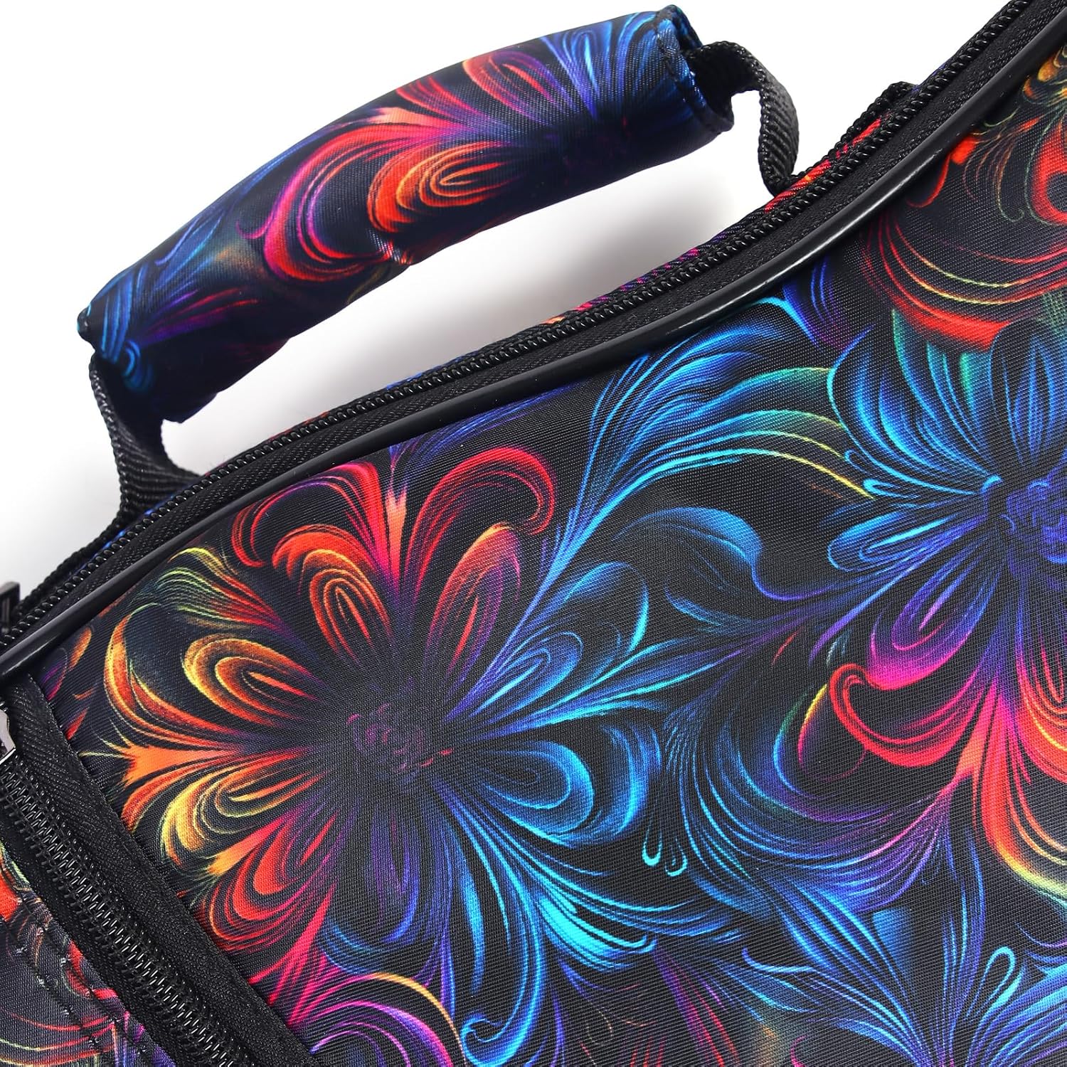 CLOUDMUSIC Ukulele Case Gig Bag Padded Backpack For Tenor 26" Inch(Tenor, Floral Fantasy)