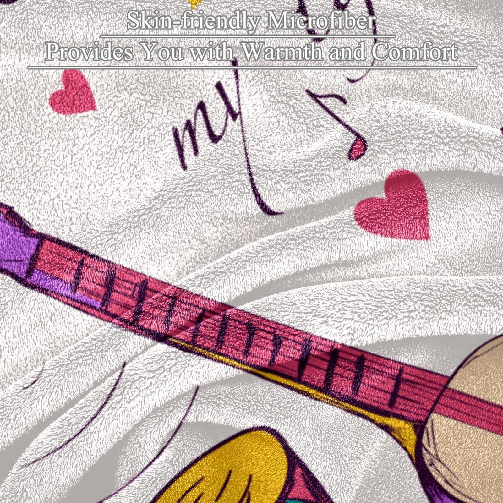 Coperta in pile per strumenti musicali sfocati in peluche leggero