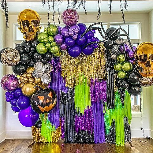 Miniatura 7 de Globos de color morado oscuro, paquete de 66 globos de látex de color morado oscuro de 12 pulgadas para Halloween, graduación, boda, cumpleaños,