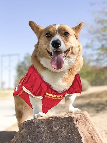 Miniatura 3 de NFL Pet Jersey. Camiseta para perro con licencia de fútbol más cómoda. 32 equipos NFL disponibles en 7 tamaños. Camiseta de fútbol para perros,