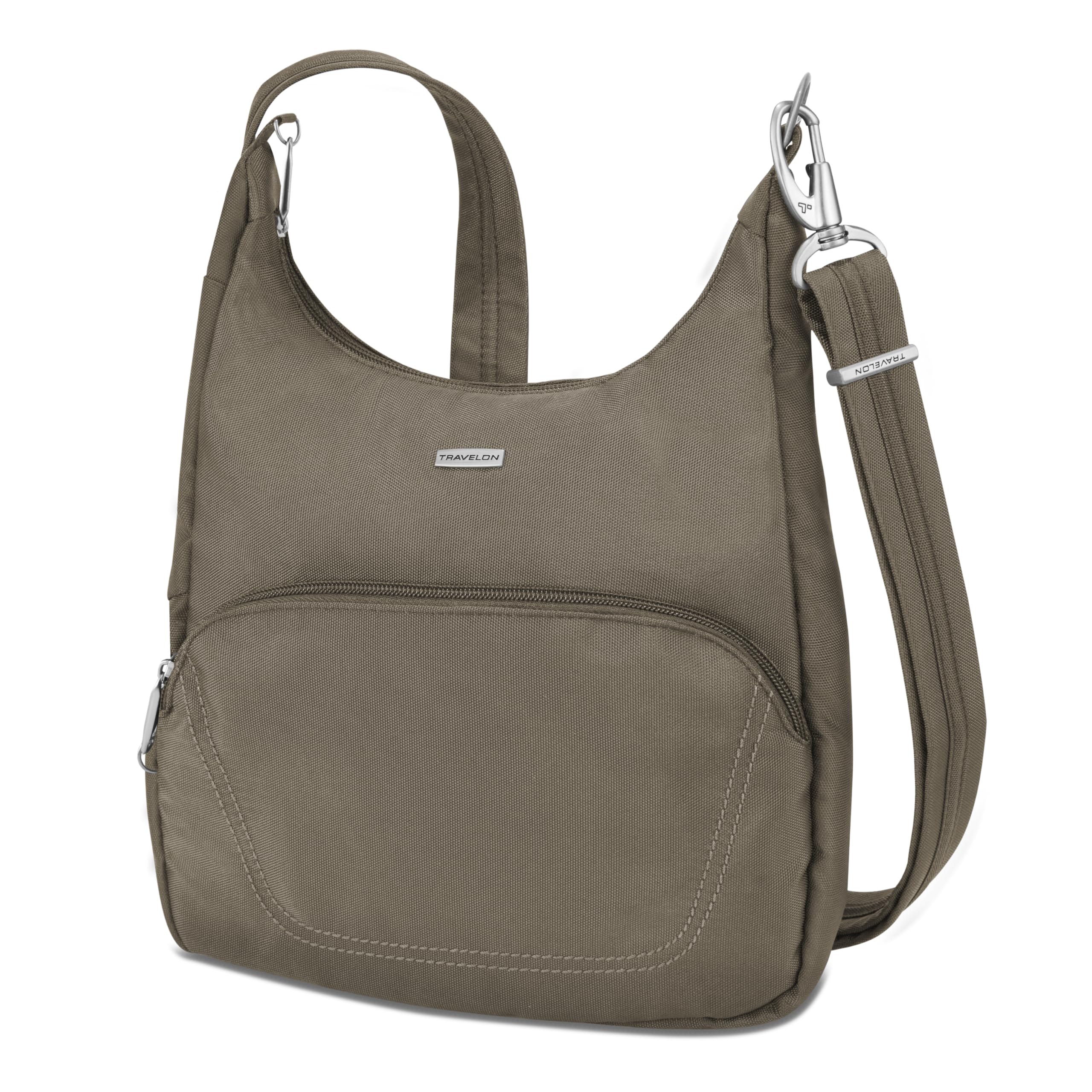 Travelon Anti-Theft Classic Essential Messenger Bag, Nutmeg