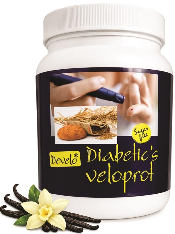 Develo Diabetic Protein Powder for diabetes patient Care, Sugar Free Supplement – 1 kg (Vanilla)-image-29