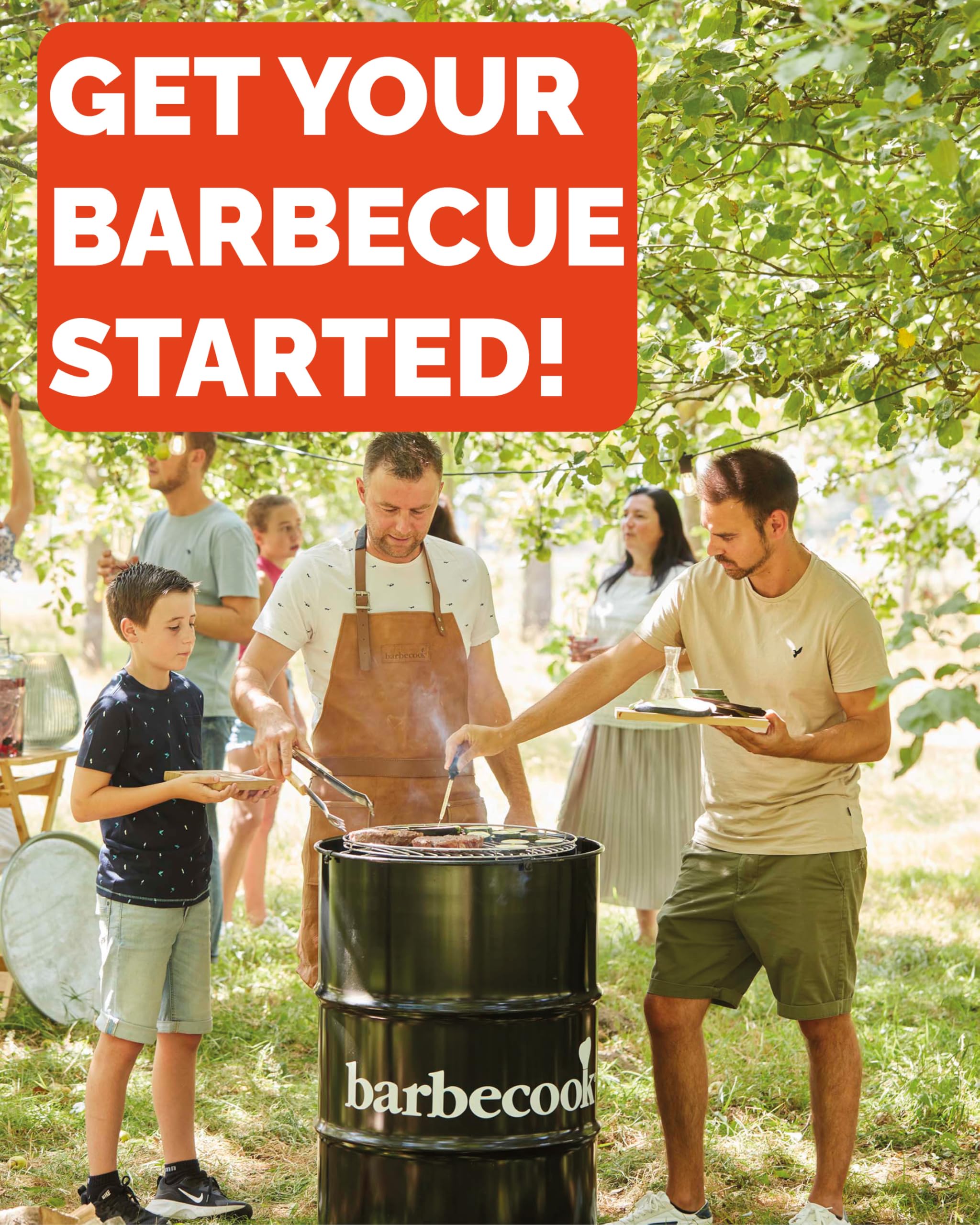 Barbecook Edson Barbecue a Carbone, Barbecue a Legna Senza Macchie di Ruggine, Anche Come Tavolo, Nero, 60 x 60 x 90 cm