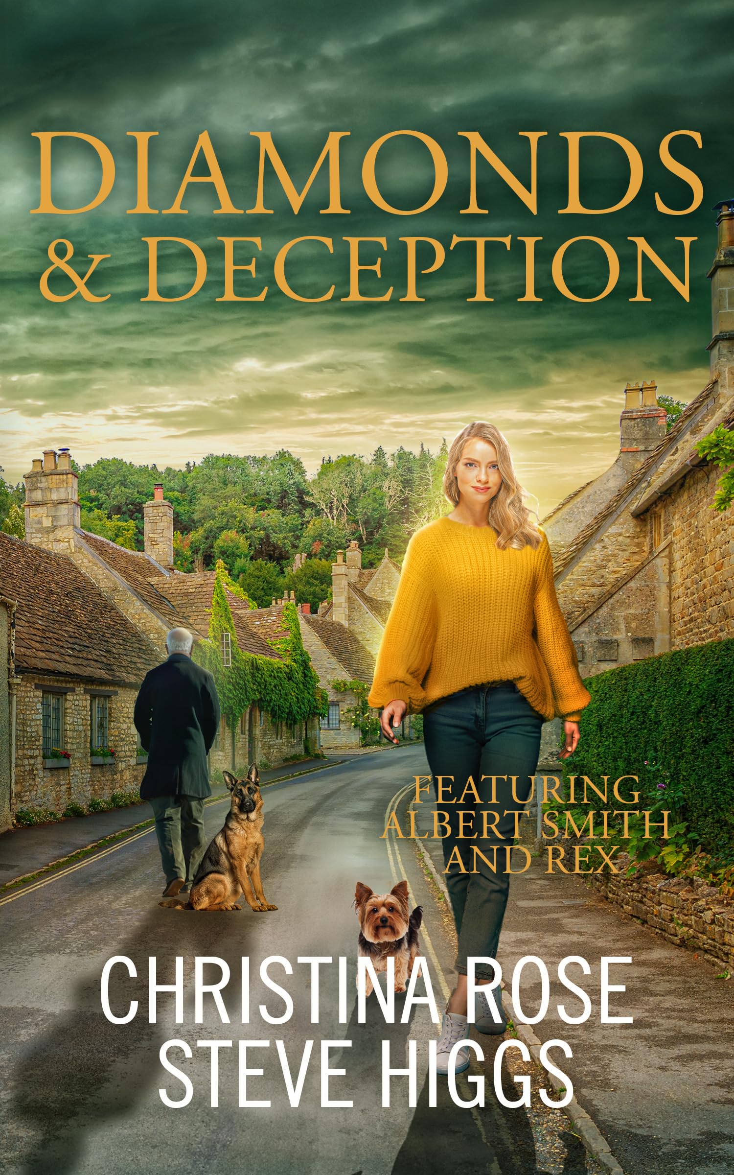 Diamonds & Deception: A Novels & Needles Cozy Mystery (Novels and Needles Book 2)