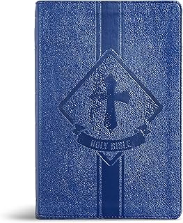 KJV Kids Bible, Royal Blue LeatherTouch, KJV Holy Bible, Red Letter, Presentation Page, Study Helps for Children, Full-Color Inserts and Maps, Easy-to-Read Bible MCM Type