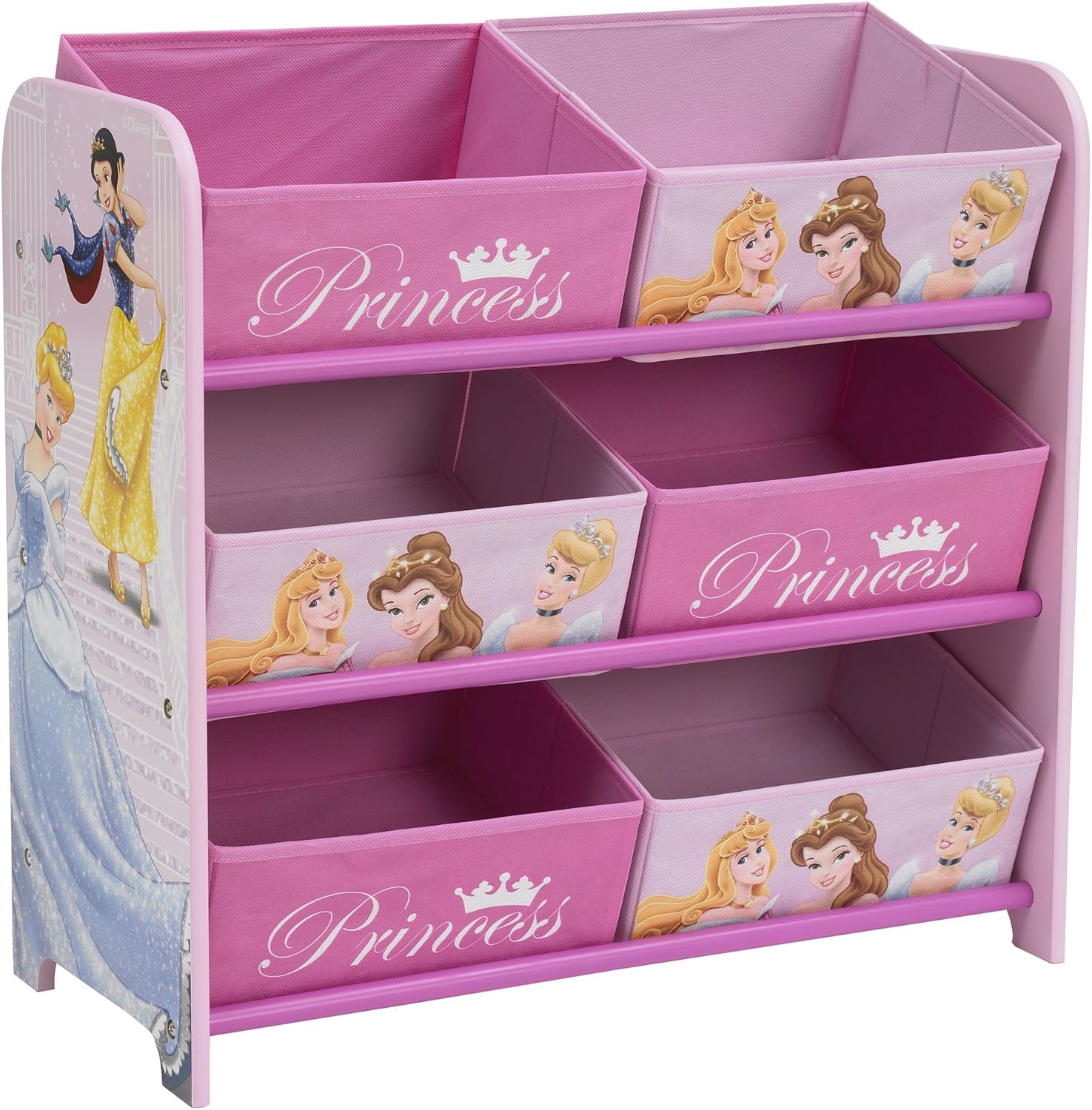 Disney Princess Mdf 6 Bin Storage Amazon.co.uk Home & Kitchen