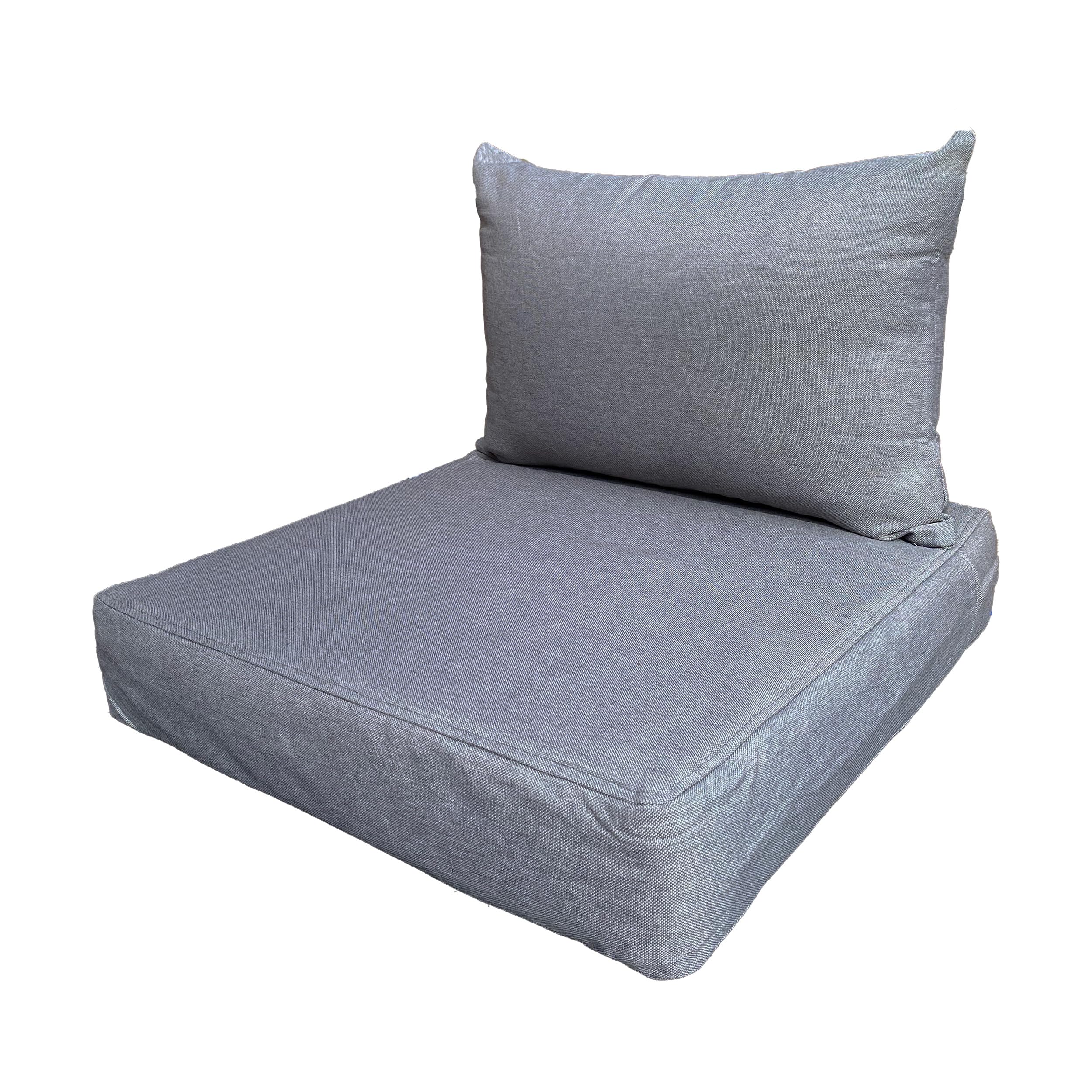 Outdoor FRÖSÖN DUVHOLMEN Sofa Cushion Seat & Back Cover in Grey Gray│Water Repellant │Anti-UV │Replacement fit for Ikea Froesoen (Seat Cover + Back Cover)